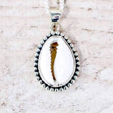 Silver Cowrie Shell Pendant Necklace - womens jewellery by indie and harper