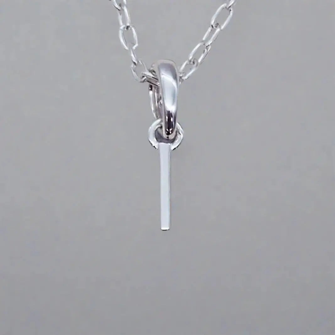 silver initial i necklace - sterling silver initial necklace by indie and harper australia