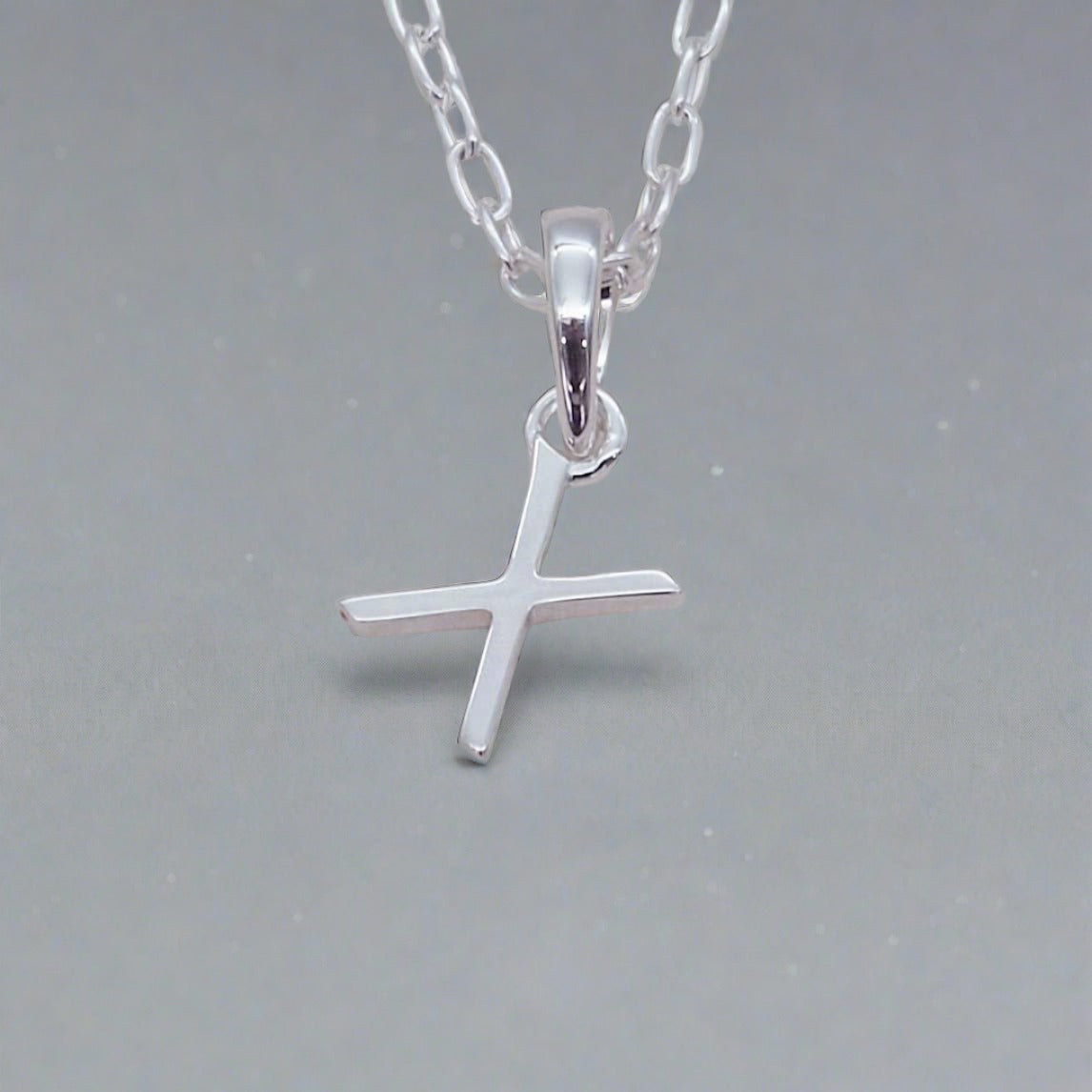 Silver Initial Pendant Necklace - womens jewellery by indie and harper