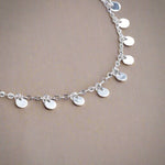 Silver mini disc Necklace by indie and Harper Australia 