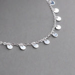 Silver Mini Disc Necklace - womens jewellery by indie and harper