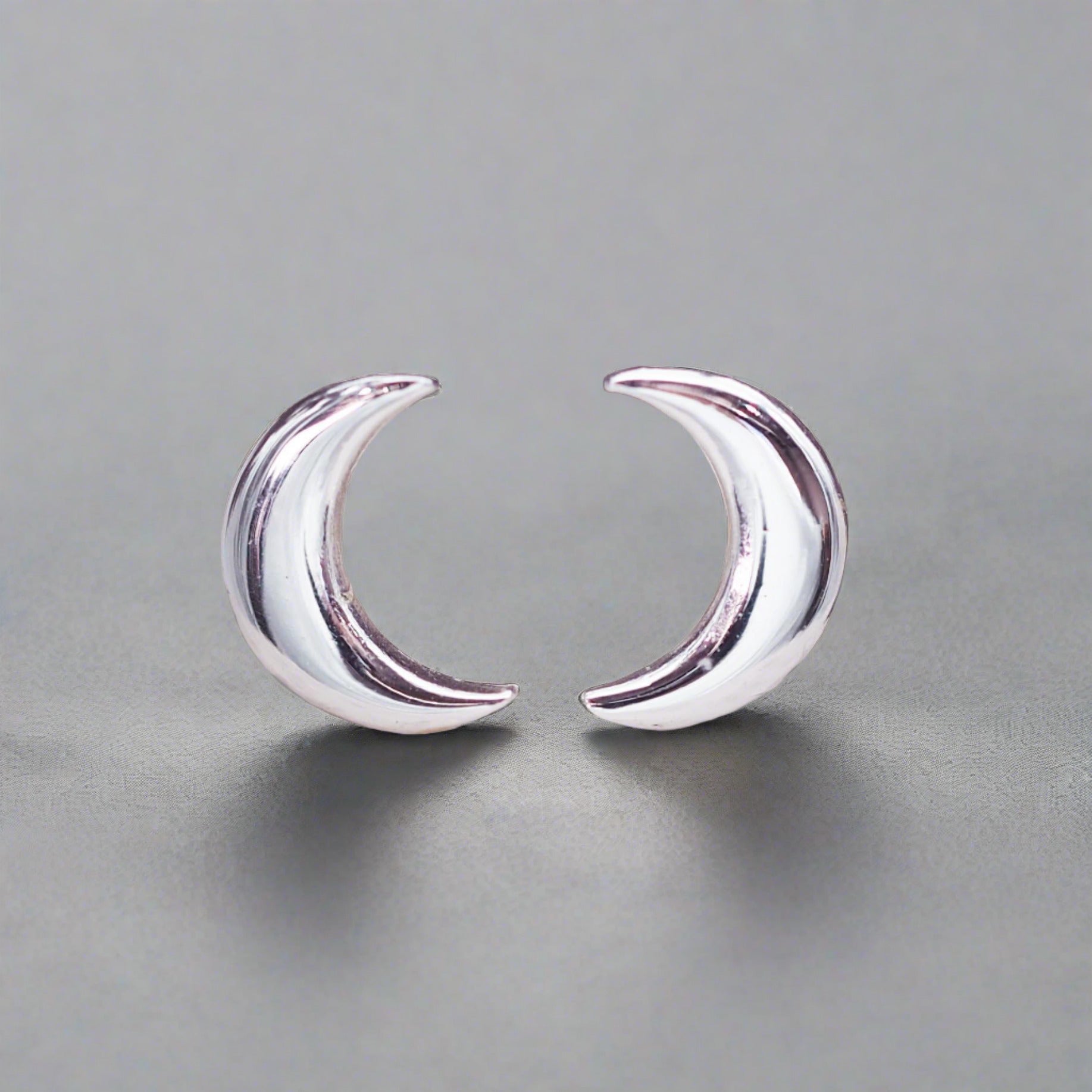 Silver Moon Earrings - womens jewellery by indie and harper