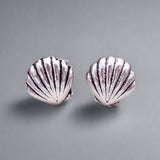 Silver Sea Shell Earrings - womens jewellery by indie and harper