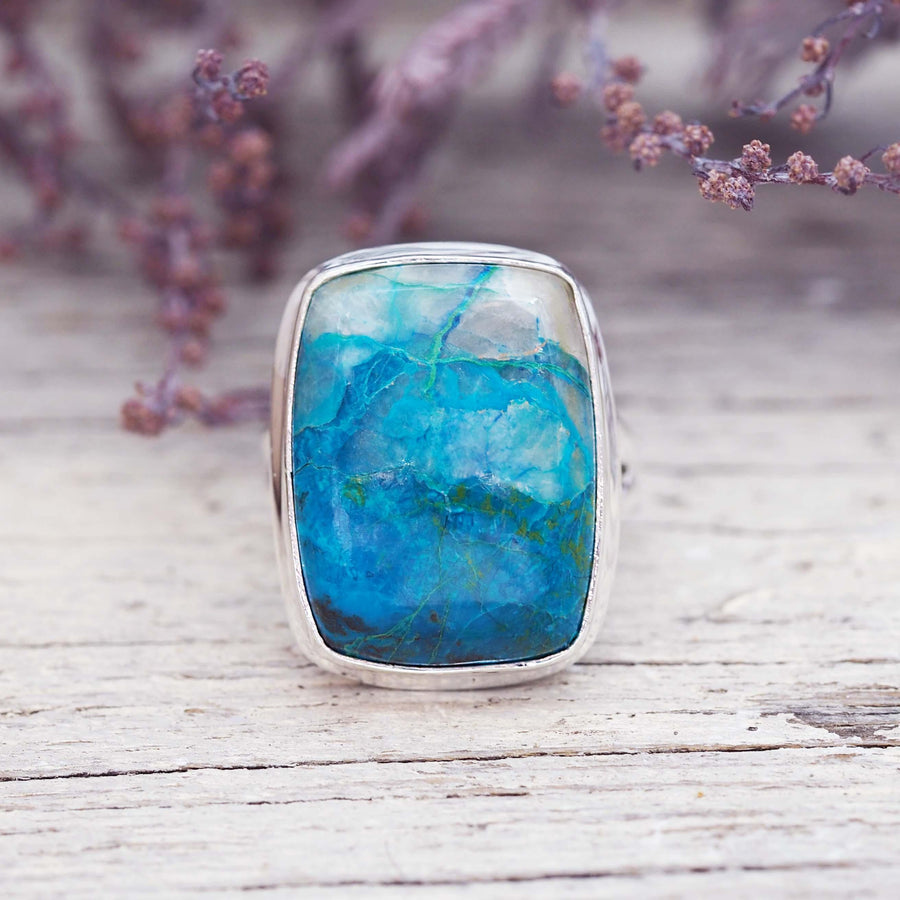 Statement Shattuckite Ring - womens jewellery by indie and harper