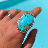 Statement Turquoise Ring - LESS THAN HALF PRICE - womens jewellery by indie and harper