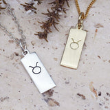 Taurus Pendant Necklace - womens jewellery by indie and harper