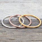 Thin Gold Stacker Ring - womens jewellery by indie and harper