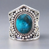 Tribal Turquoise Ring - womens jewellery by indie and harper