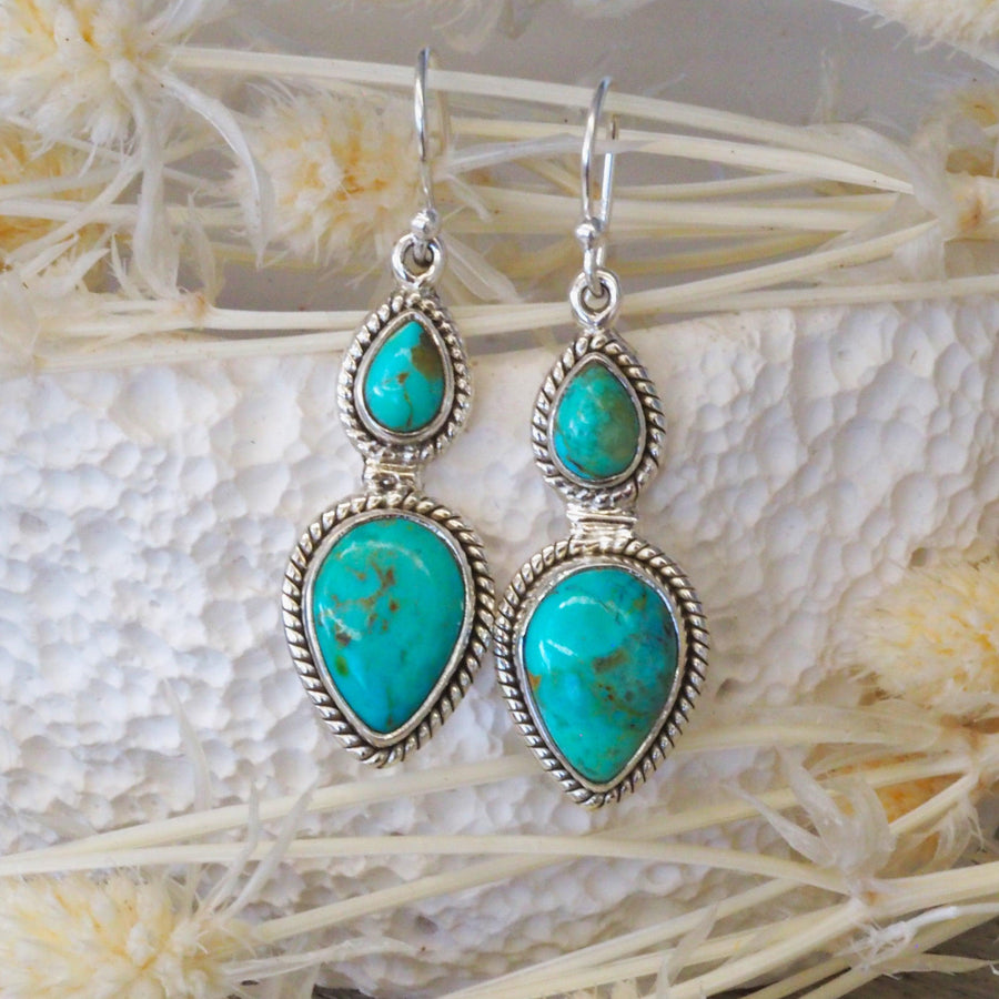 Turquoise Earrings - womens jewellery by indie and harper