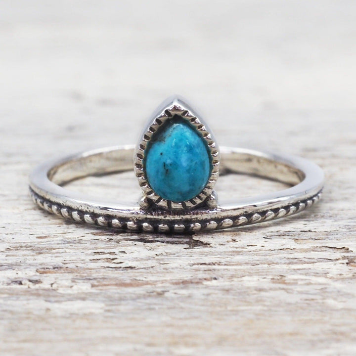 Dainty silver Turquoise Ring - womens turquoise jewellery by Australia jewellery brand indie and harper