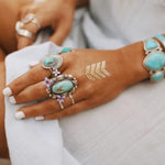 Turquoise Warrior Cuff - womens jewellery by indie and harper