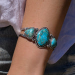 Turquoise Warrior Cuff - womens jewellery by indie and harper