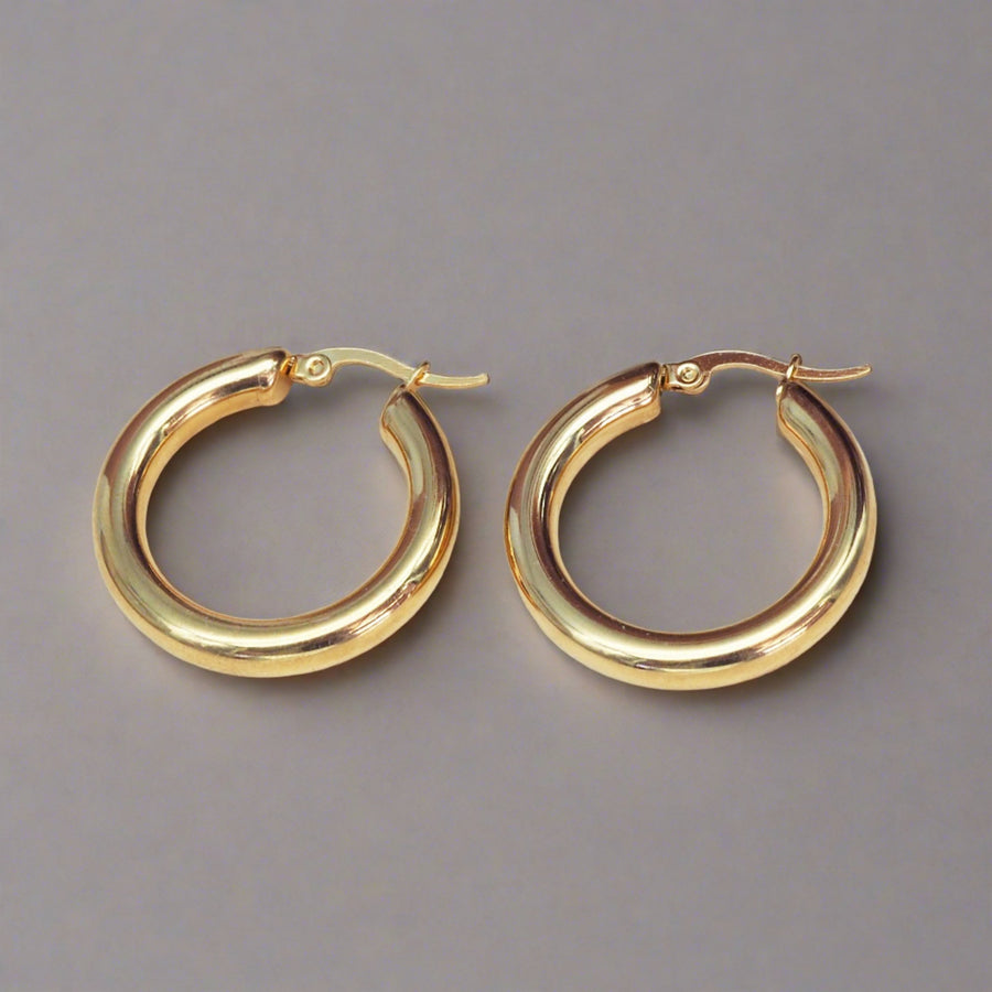 Gold Earrings - womens gold waterproof jewellery - Australian jewellery brand