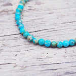 Natural blue imperial Beaded Bracelet - beaded jewellery by australian jewellery brands indie and harper