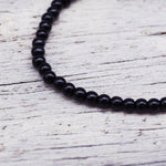 Natural obsidian Beaded Bracelet - boho jewelry by australian jewellery brands indie and harper