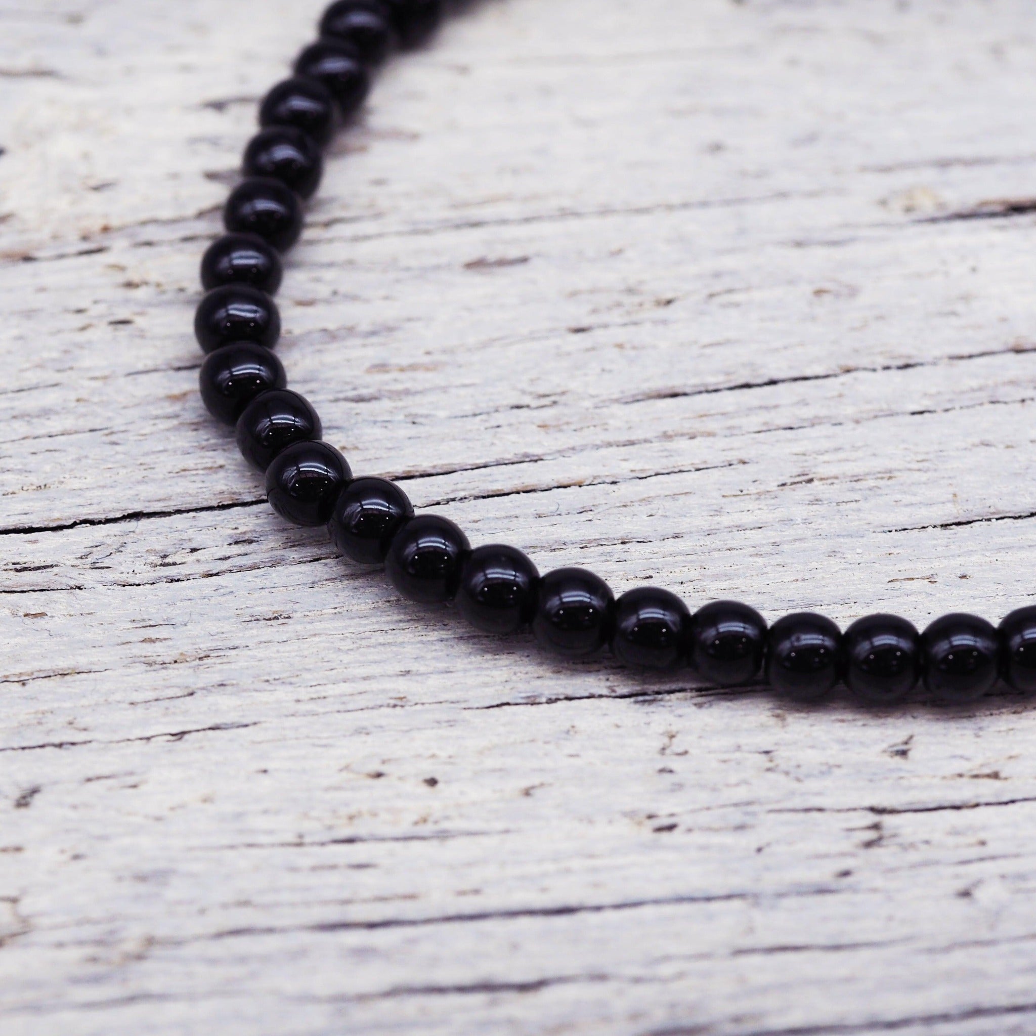 Natural obsidian Beaded Bracelet - boho jewelry by australian jewellery brands indie and harper