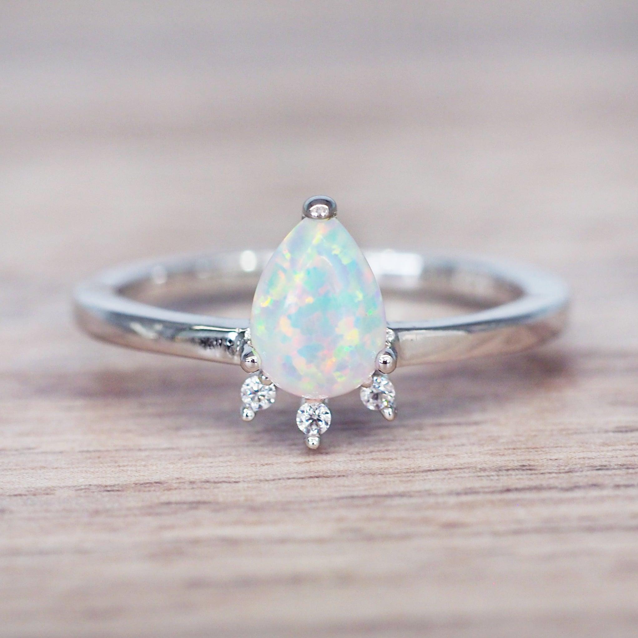 Stardust Opal Ring - opal jewellery by australian jewellery brands online indie and harper