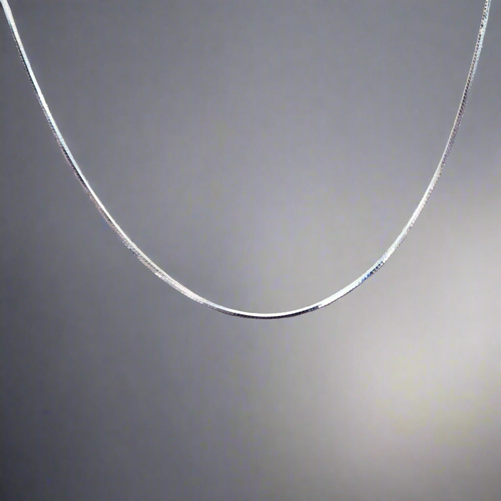 indie and harper Dainty chain Sterling Silver Necklace