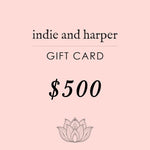 $500 Indie and Harper Gift Card - womens jewellery by indie and harper